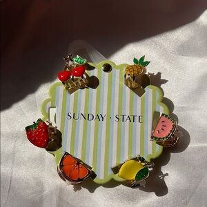 Sunday State Fruit Earrings Set
